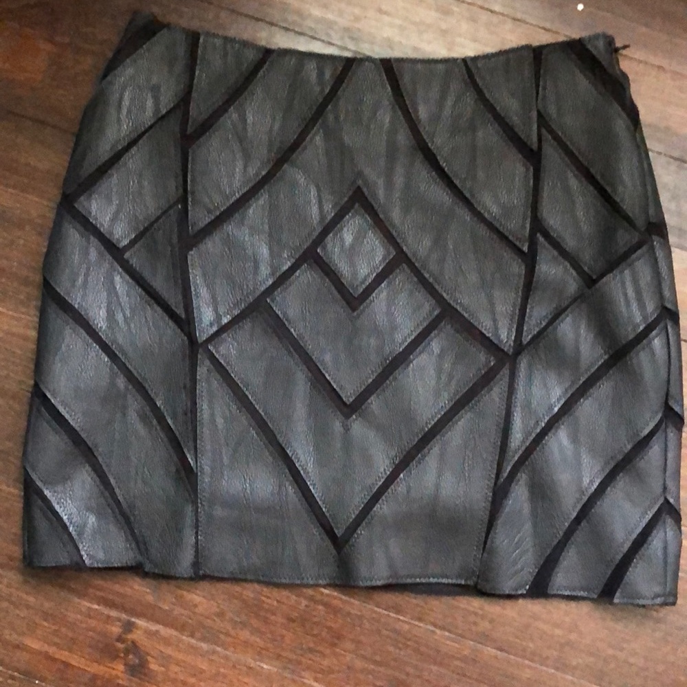 Black mini skirt